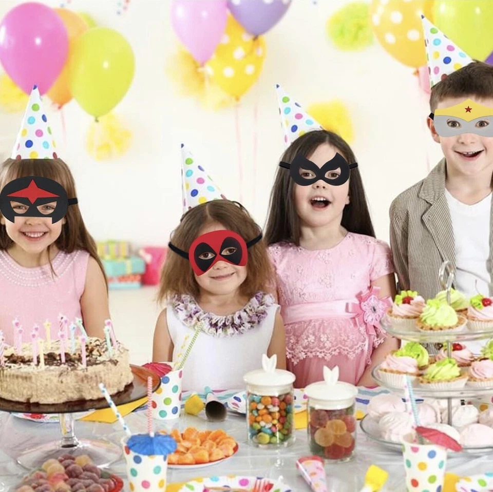 Superhero Felt Masks Party Favor Cosplay Toy Boys & Girls Avengers (28 assorted) - Image 4 of 4