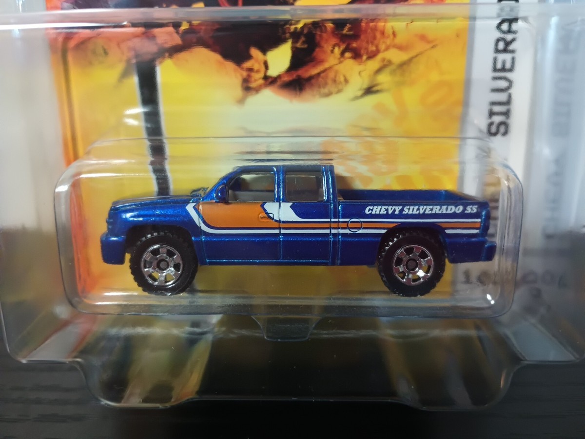 2009 MATCHBOX DARK BLUE CHEVY SILVERADO SS, OUTDOOR SPORTSMAN #12