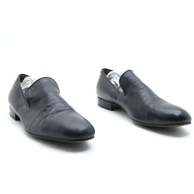 Yves Saint Laurent Herren Halbschuh Gr. 44 gebraucht (SS4225) Leder schwarz Vintage
