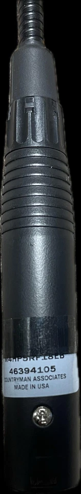 Microfone Countryman Gooseneck pódio condensador 18", modelo M4HP5RF18EB ISOMAX-4 - Imagem 2 de 4