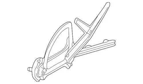 Conjunto regulador ventana puerta delantera Saturn original GM 2000-2002 22669948 Foto 3 de 4