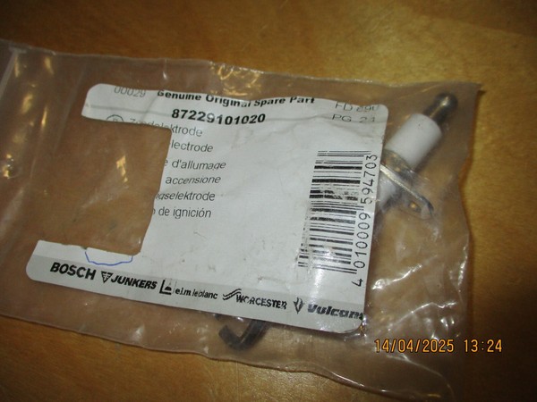 Bosch Buderus Junkers 87229101020 ZüNdelektrode Ionisationselektrode Neu-image