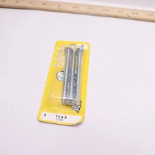 (3-Pk) Midwest Fastener Combo Pan Head Sheet Metal Screws Zinc Steel #14 x 3"