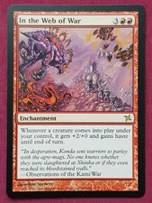 Magic The Gathering BETRAYERS OF KAMIGAWA IN THE WEB OF WAR red card MTG