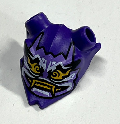 LEGO Ninjago Minifigure Helmet Purple Visitor Mask NO Hair Helmet 70643 70640