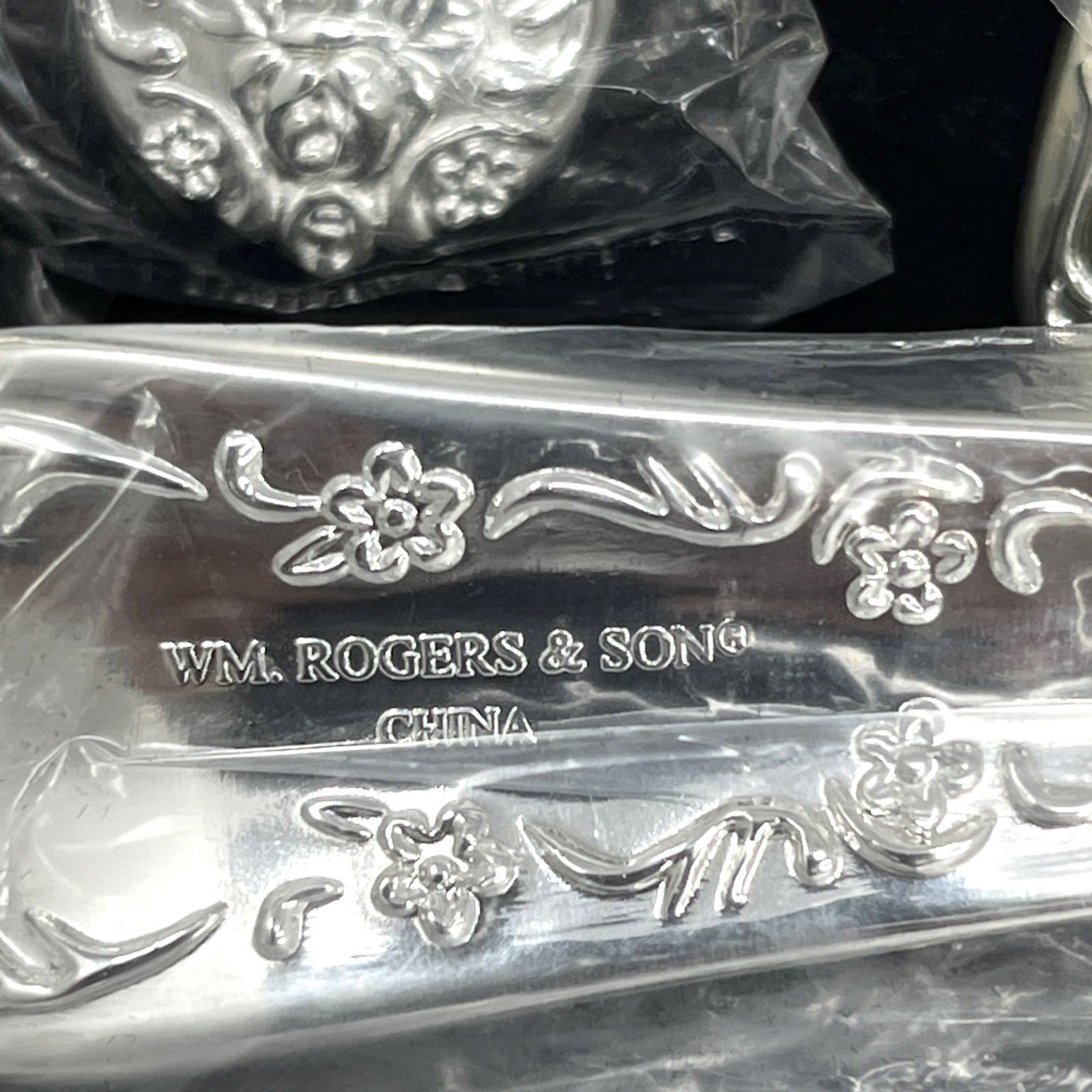 William Rogers & Son ENCHANTED ROSE Silverplate flatware 51 PCS SERVICE FOR 12