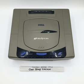 Sega Saturn SS Console HST-3210 Grey Tested working NTSC-J w/2 Controllers+Cable