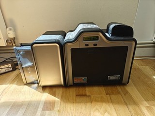 Fargo HDP5000 Dual Sided Re Transfer ID Card Printer 639 Card Count