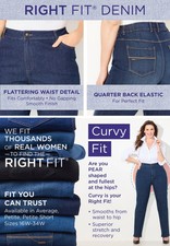 Catherines Women's Plus Size Right Fit Curvy Jean
