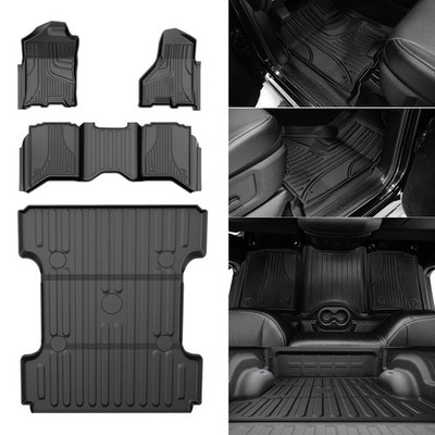 Floor Mats & 6.4 FT Truck Bed Mat Fit for 2019-2024 Dodge Ram 1500 Classic (N...