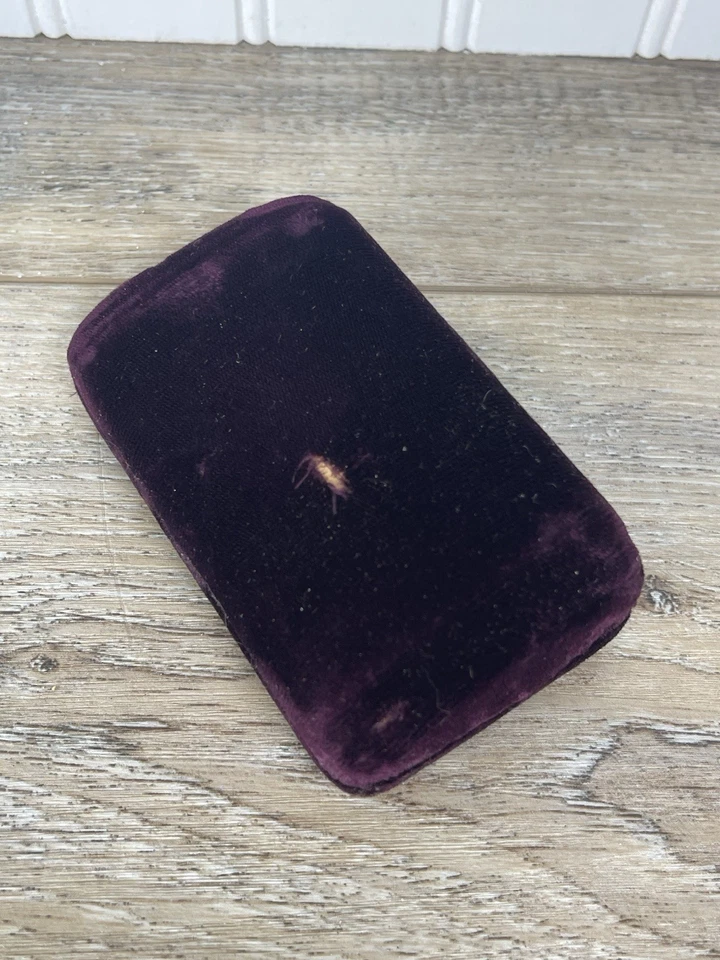 Vintage 1940’s Bulova Watch Velvet Presentation Box Fifth Avenue New York Read - Image 2 of 3