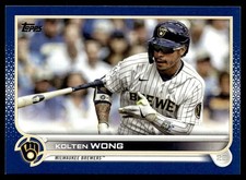 2022 Topps Blue Kolten Wong Milwaukee Brewers #449