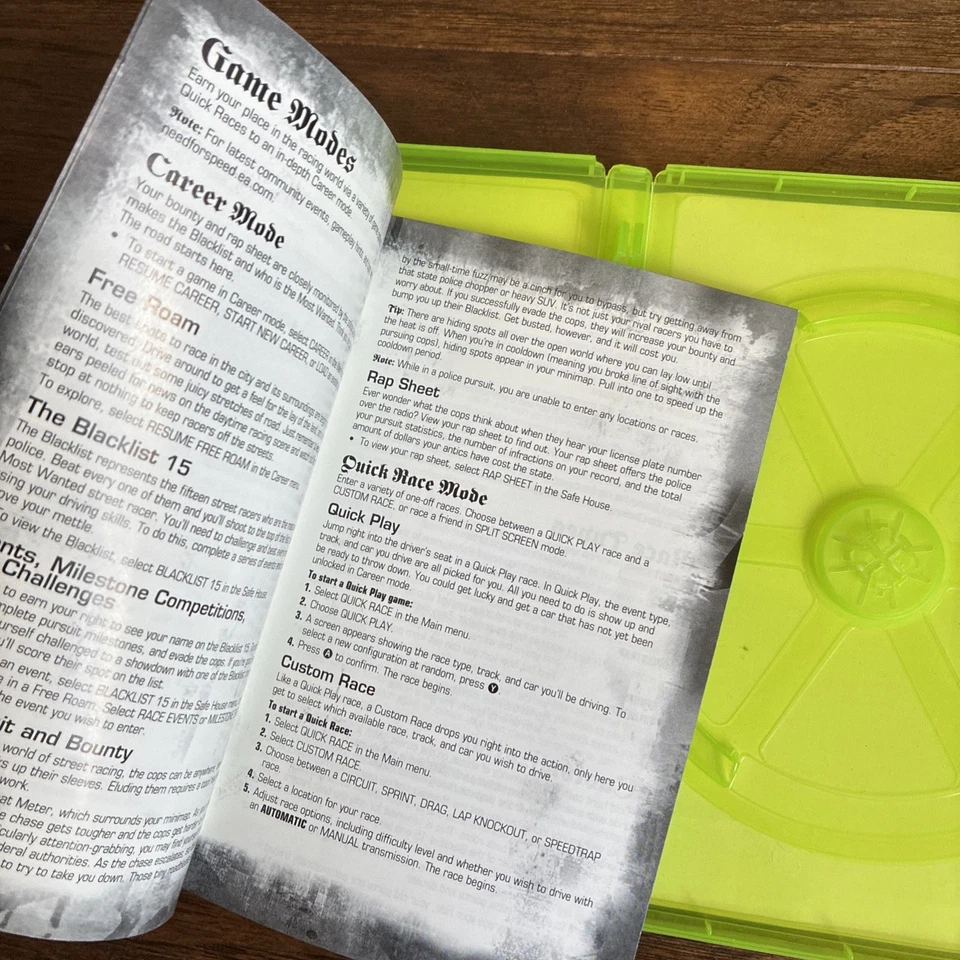 Need for Speed: Most Wanted (Xbox 360, 2005) [Platinum Hits] SOLO ESTUCHE/MANUAL Foto 4 de 4