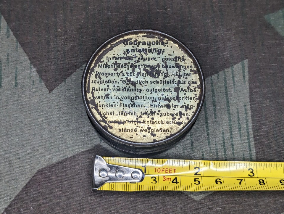 Vintage German WWII Safir Schwarz Printing Ink Tin Machine Empty 1930s ...