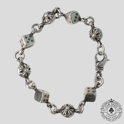 silver925 crossball bracelet クロム nuance Chrome Hearts Dice and Crossball Bracelet in Silver | eBay
