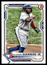 Vladimir Guerrero Jr. 2021 Bowman #73 Blue Jays FREE SHIPPING AutographDen
