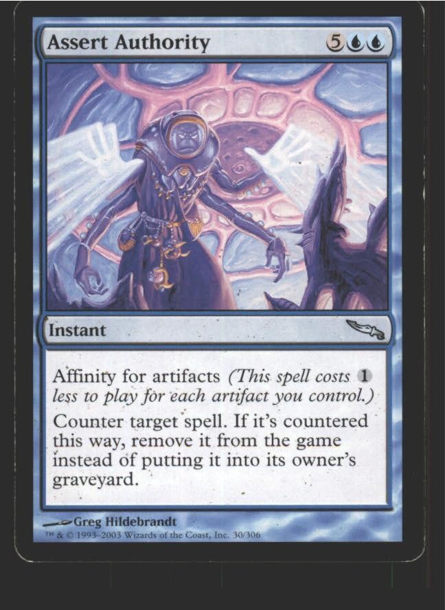 Assert Authority 30 Uncommon Mirrodin Magic: The Gathering Lightly Played