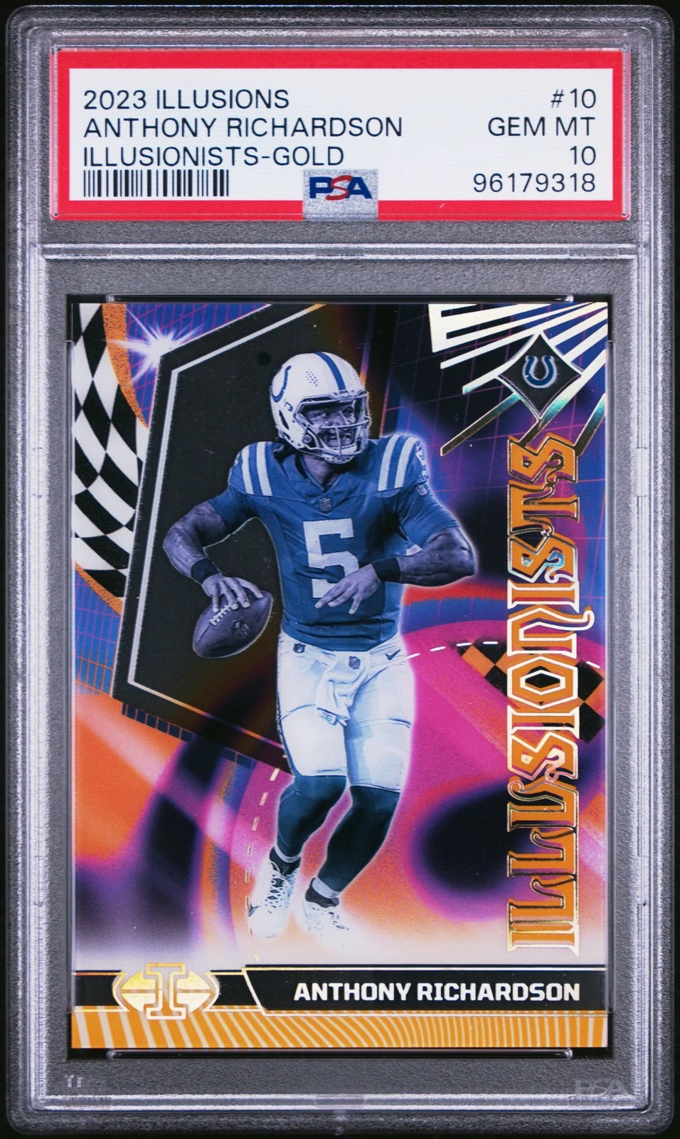 Anthony Richardson Panini Illusions Illusionists #10 Gold