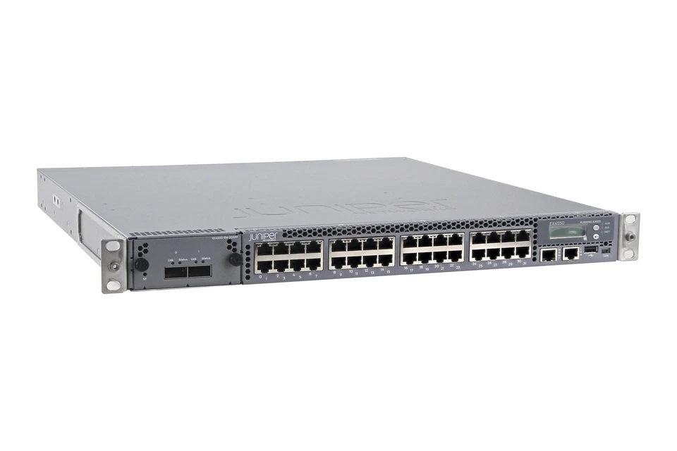 Juniper EX4550-32T-AFO Switch 32x 10Gb RJ-45 Ports - 2 x EX4550-EM-2QSFP