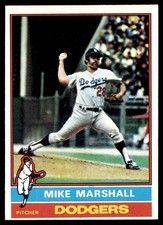 1976 Topps Mike G. Marshall Los Angeles Dodgers #465