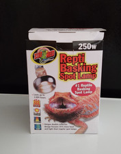250W ZOO MED REPTI BASKING SPOT LAMP REPTILE HEAT BAKSING UVA DAYLIGHT SL-250