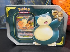 Pokémon 2019 Eevee & Snorlax GX Tam Team Collector's Tin - New/Factory Sealed