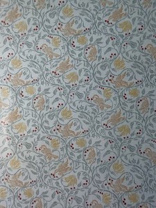 Dollhouse Wallpaper 1/2” Scale Birds And Berries  3pc