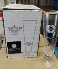 Warsteiner Alkoholfrei Bierglas 6x 0,3 l Gastro Tulpe Pokal