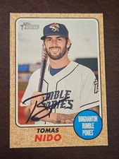 2017 Topps Heritage ML TOMAS NIDO Mets In-Person Signed AUTO Autographed