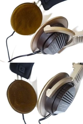 casque vintage marantz HP-25 années 80 marron bronze clair avec oreillettes - Photo 1/4