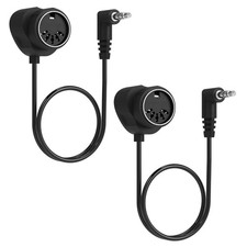 TRS 3.5mm MIDI Cable 2-Pack 2-FT / 60CM Type-A TRS 3.5mm to MIDI 5 Pin Din Ca...