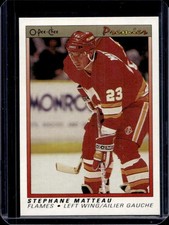 1990-91 O-Pee-Chee Premier Stephane Matteau Rookie RC #68 Flames