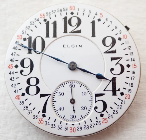 ANTIQUE 16s ELGIN FATHER TIME GRADE 373 21 JEWEL HUNTER POCKET WATCH MOVEMENT