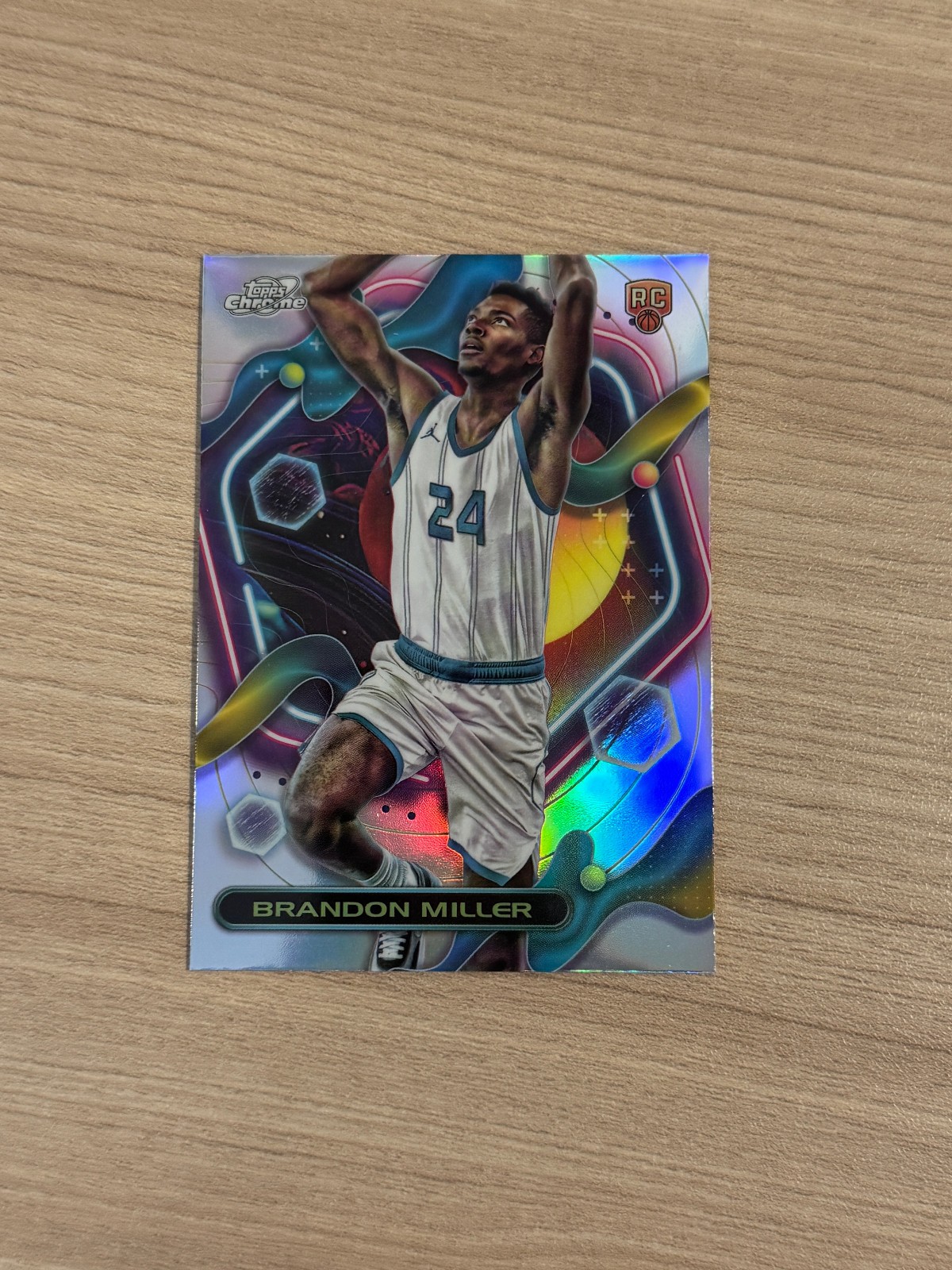 Brandon Miller 2023-24 Topps Chrome Cosmic Silver Refractor #152 Rookie RC