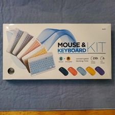 NWT Light Up Bluetooth Ultra Slim Keyboard And Mouse Set