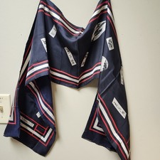 Victoria Cruises Yangtze China 100 Silk Rectangle Souvenir Scarf Vintage 10x52"