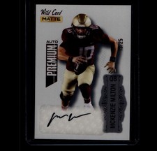 2022 Wild Card Matte - McKenzie Milton #MB-A White Red Foil /25 (AU, RC)