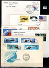 /// HUNGARY, UPPER VOLTA, MADAGASCAR - 5 FDC - SPACE