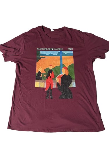 Brian Eno Another Green World XXXL Dark Red Graphic Print Unofficial