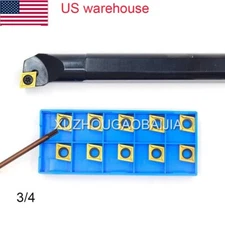 3/4'' x 10'' Indexable Boring Bar S12 SCLCR3 with 20 Pieces CCMT32.51 Carbid