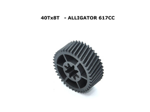 Gear 40 x 8 pour alligator de broyeur de papier 617CC