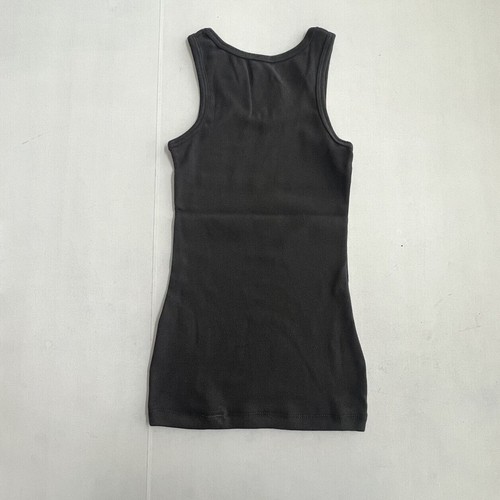 NEW Hanes (Pack of 3) Little Girls SIZE X-Small (4-5) Black Long Tank Top - Picture 4 of 8