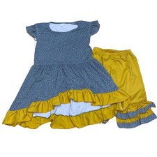 Tutu LuLu Sz 7/8 Tunic Top Shorts Rayon Blend Set