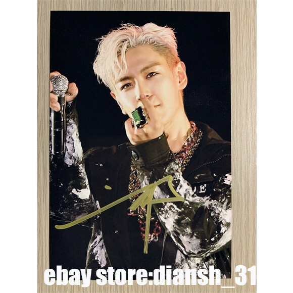 BIGBANG T.O.P Autographed Signed Photo K-POP Collection 4*6