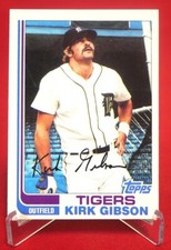 Kirk Gibson 1982 Baseball Card TOPPS #105 EX-MT