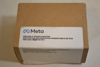 GENUINE OEM META QUEST 3 18W USB-C Power Adapter