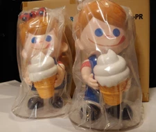NISSEI Nikkun Seichan Soft Vinyl Figure Doll set Soft Serve Ice Cream New
