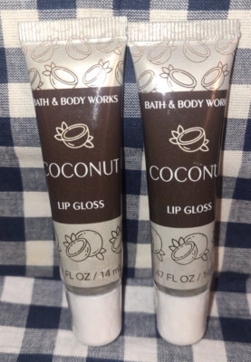 ALL NEW 2-Pack COCONUT Lip Gloss 0.47 fl oz SEALED Bath & Body Works