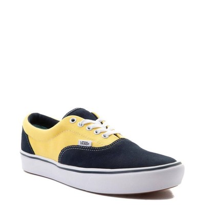 navy blue and yellow vans