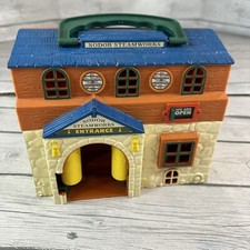 Thomas  Friends Train Set Sodor Steamworks Fold Open Take Along Building
